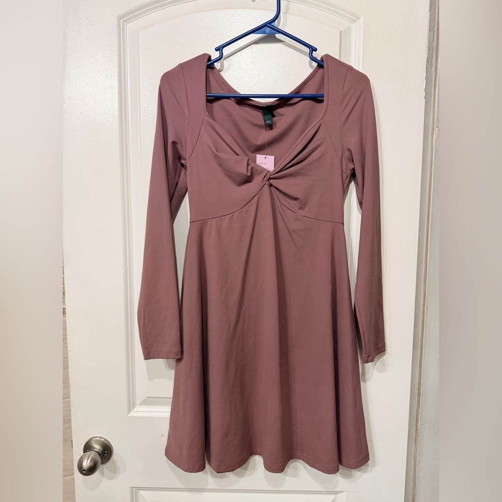 Wild and Fable Mauve Long Sleeve Dress LG